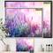 Designart - Growing and Blooming Lavender - Floral Framed Canvas Art print